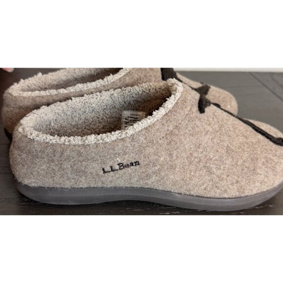 LL BEAN Women's Size 8 Daybreak Fleece Slipper Clogs House Shoes Slip On - Picture 6 of 9